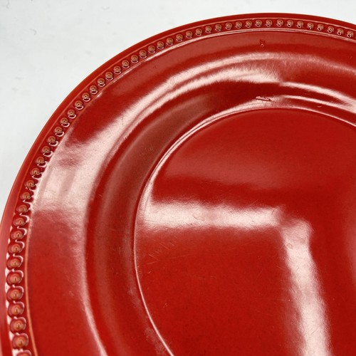 5 Pier 1 Imports Spice Route Beaded Edge Paprika Stoneware Dinner Plates 10-3/4” - Picture 2 of 18