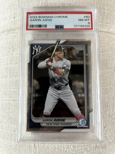 2024 Bowman Chrome #80 Aaron Judge PSA 8