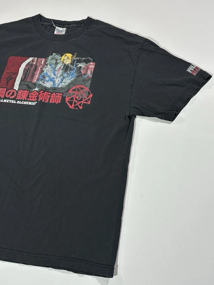 Vintage Y2K 2004 Fullmetal Alchemist Anime Manga Cartoon Promo T-Shirt XL RARE - Image 4 of 4