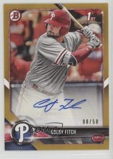 2018 Bowman Prospect Auto Gold 8/50 Colby Fitch #PA-CF Auto y8h