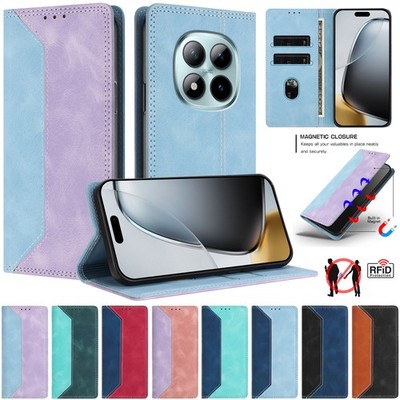 Handyhülle Für Xiaomi Redmi 15 14C Note 15 Pro Plus 14 13 Flip Case Ledertasche