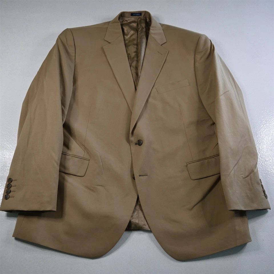 Stafford 48R 44x32 Caqui Viaje Elastizado Lana Hombres Chaqueta Pantalones Traje Foto 2 de 4