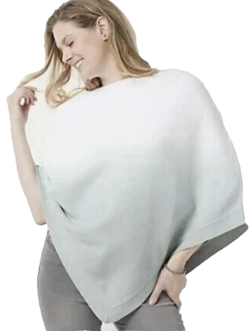 Barefoot Dreams Ocean Breeze Poncho Ombre Soft Violet Cozy Small Medium Large OS
