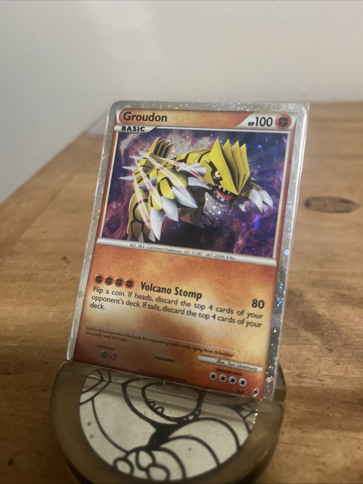 Pokemon Card TCG Groudon Call of Legends SL4 Holo Shiny Holo Rare