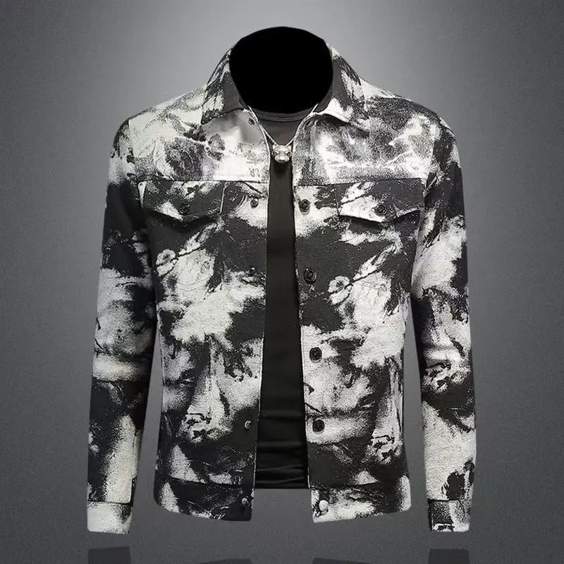 Men's Slim Fit Bomber Jacket – Trendy Streetwear Long Sleeve Casual Coat
