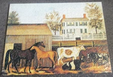 1973 vintage Springbok puzzle the Barnyard - complete