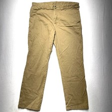 Old Navy Straight Built-In Flex Pants Mens Size 40x32 Brown Khaki 5 Pockets