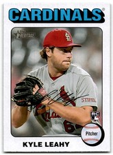 2024 TOPPS HERITAGE WHITE BORDER KYLE LEAHY RC ST. LOUIS CARDINALS #344 C