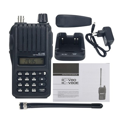 For ICOM IC-V80E VHF Transceiver Walkie Talkie 8W 10KM With Emergency Alarm top