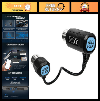 Wireless Bluetooth MIDI Interface for Music Production - Nektar WIDIFLEX Compati