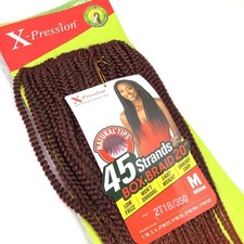 Extensiones de cabello trenzado caja puntas naturales X-Pression 45 hebras 20" 2T1B/350