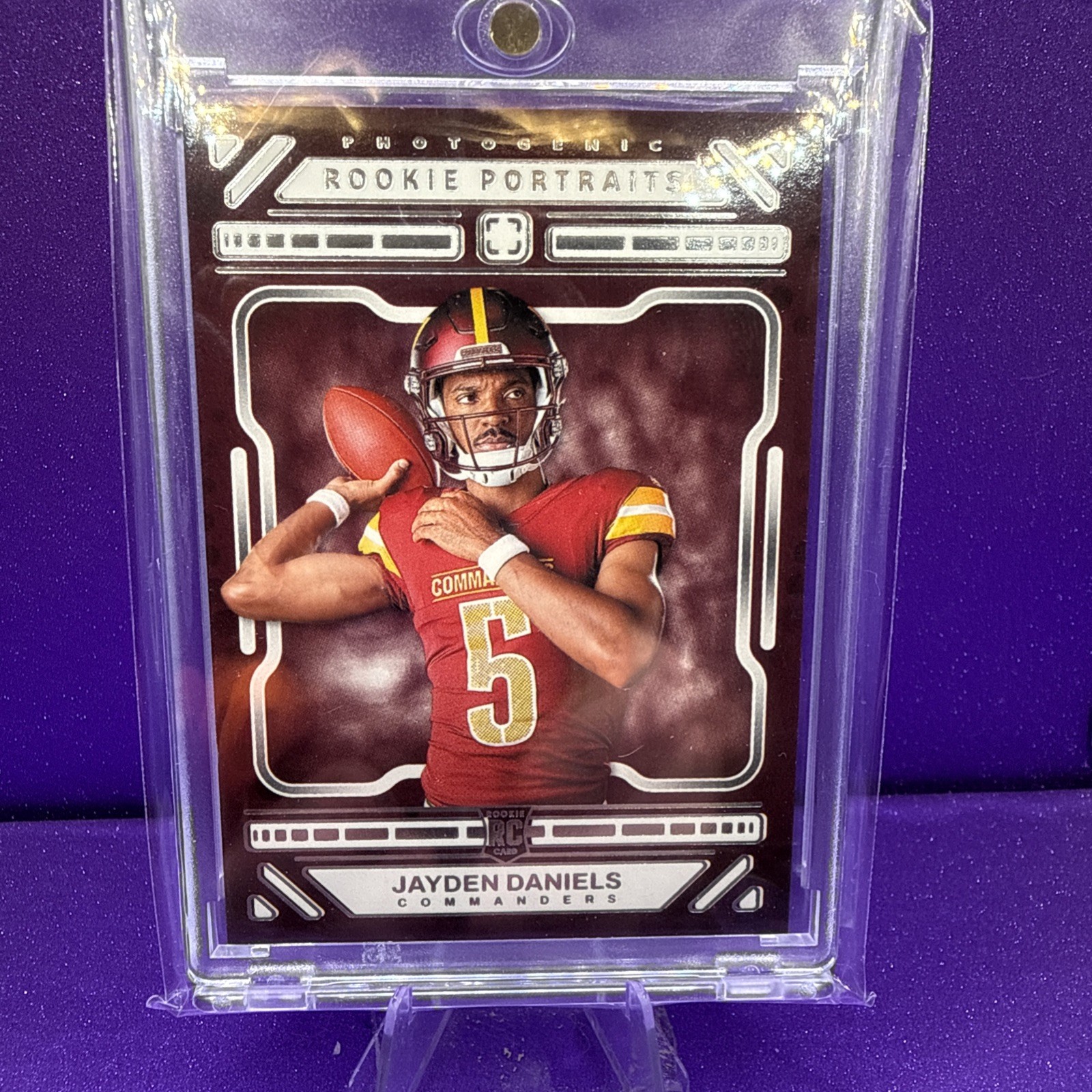 2024 Panini Photogenic Jayden Daniels Rookie Portraits #195 RC Commanders LSU