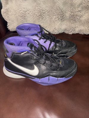 Nike Zoom Kobe 1 Protro Black Purple Size 9 No Box 2018 Used Authentic
