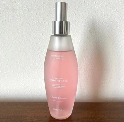 BATH & BODY WORKS Luxuries Cherry Blossom Purely Silk Body Splash Perfume 4.75oz