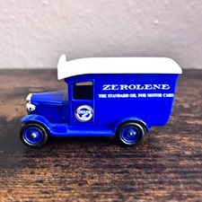 Standard Oil Zerolene Advertising Toy Truck Blue White Vintage Promo