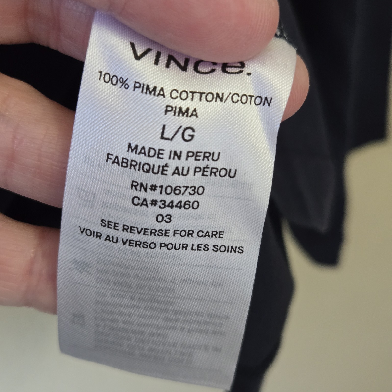 VINCE Essential Elevated Basic Slate Gray T-shirt… - image 4