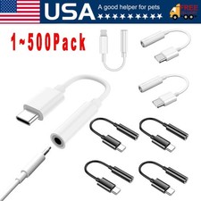 USB-C Type C to 3.5mm AUX Headphone Jack Adapter Lot For iPhone 17 16/Android