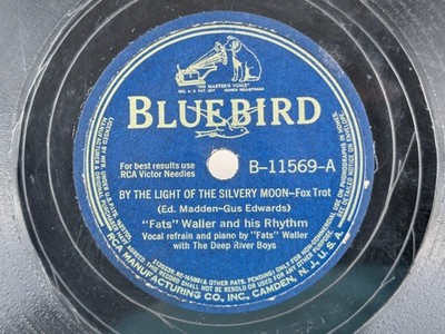 Fats Waller 78 Bluebird Swing Out to Victory By the Light of the silvery moon