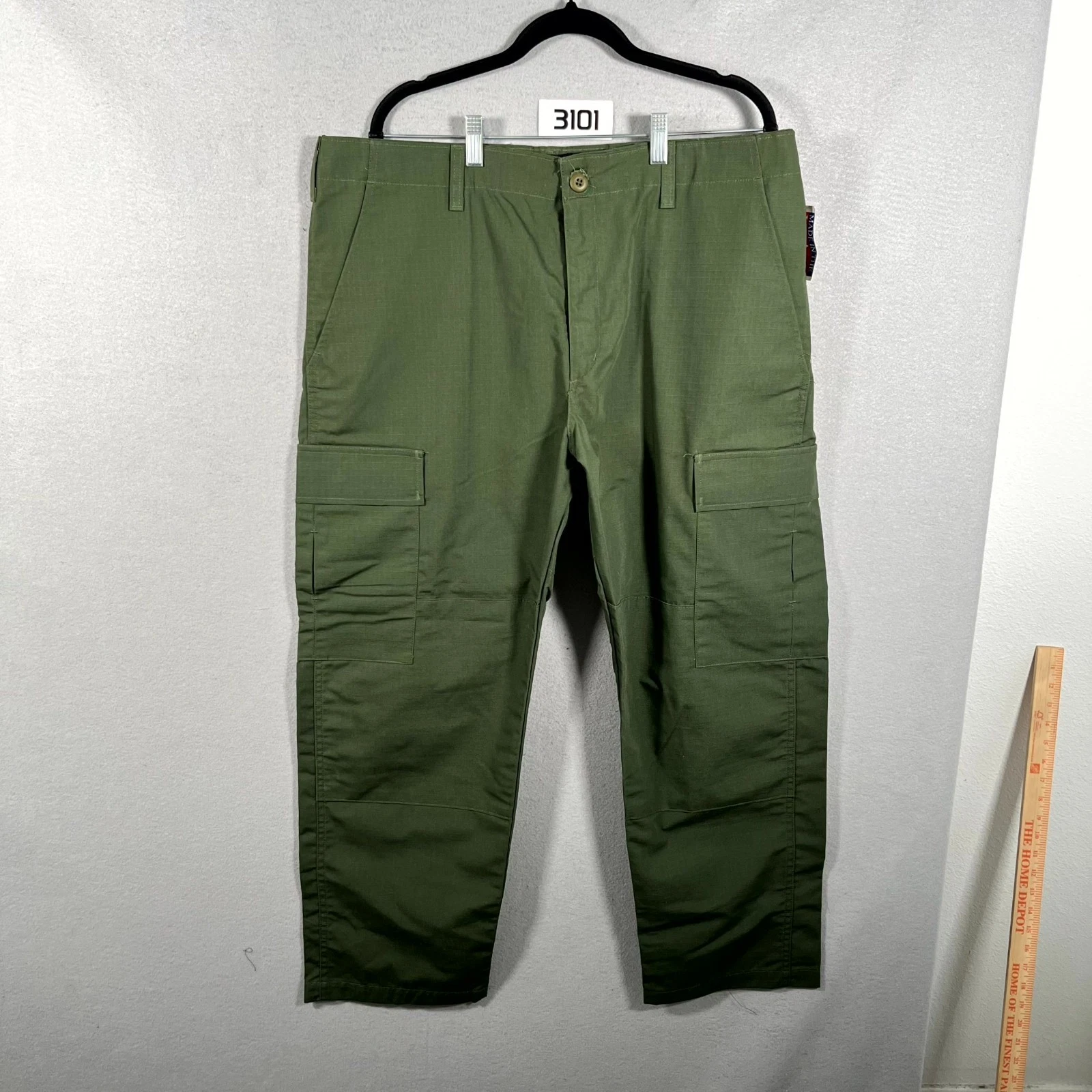 The Force Cargo Pants Mens 29L Olive Green Ripstop Straight Leg Hiking Outdoor
Opens in a new window