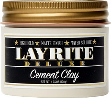 Layrite Cement Clay 120g | Strong Hold | Water Soluble | Matte Finish