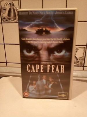 CAPE FEAR R. DE NIRO N. NOLTE J. LANGE - VHS UNIVERSAL UK VERSION RARE