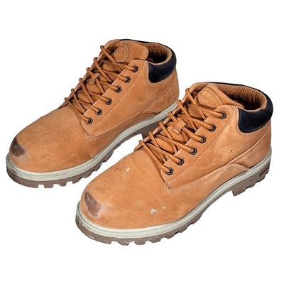Lugs Men's Drifter Low Boot Golden Wheat US 11 Chunky Distressed Paint Splatter