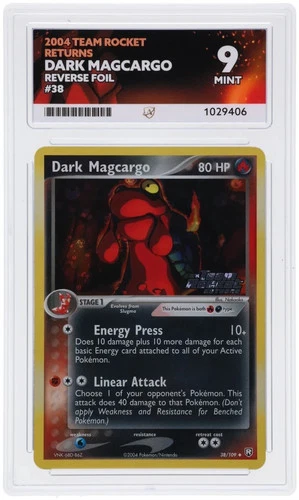 Dark Magcargo [Reverse Holo] #38 Pokemon Team Rocket Returns ACE 9