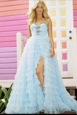 Sherri Hill Prom Dress size 2, baby blue, paid 980