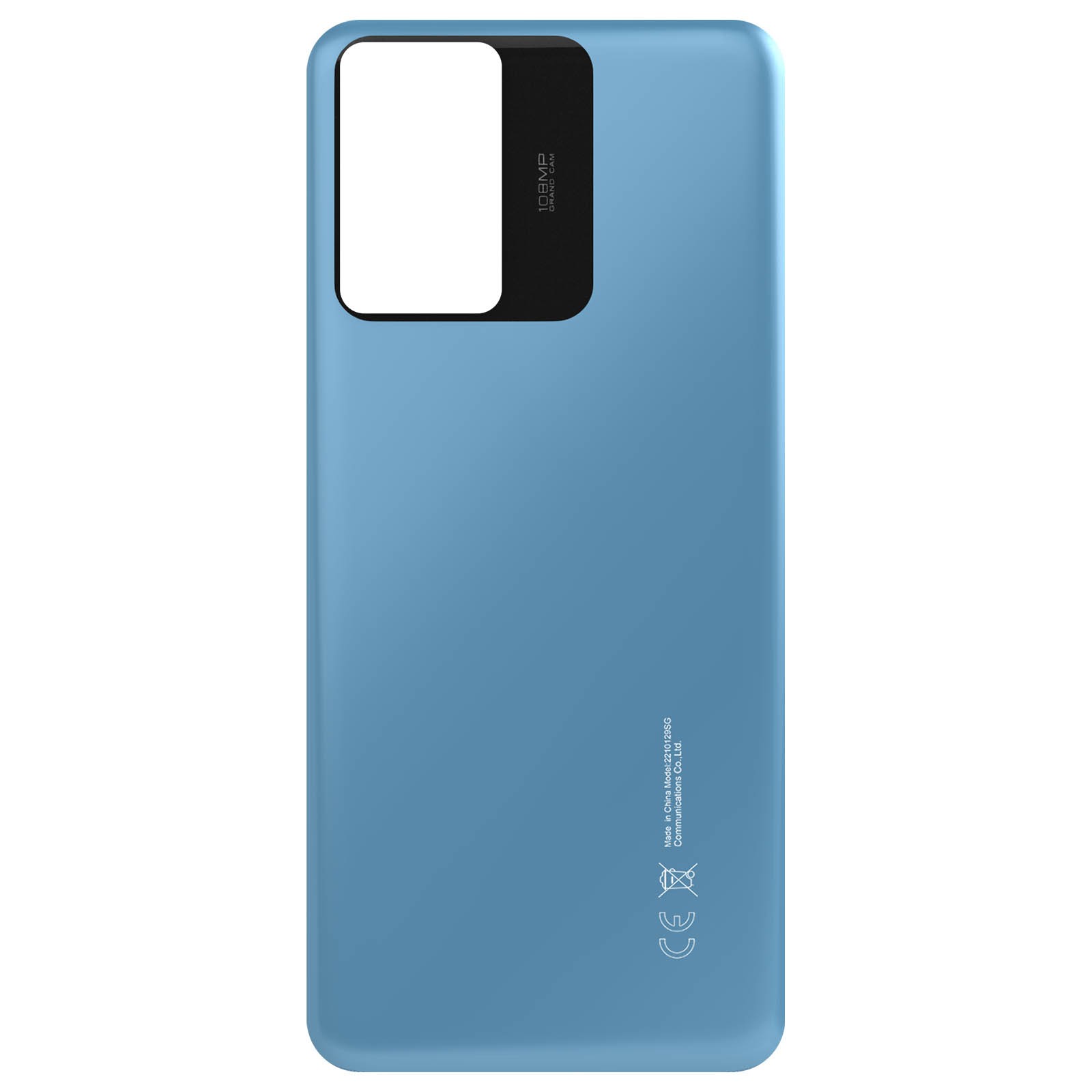 Réparer dos cassé Xiaomi Redmi Note 12S avec ce cache batterie d'origine bleu