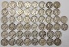 Roll of 50 Silver Mercury Dimes $5 Face Value 90% Silver Coins Mixed Dates  VLM8