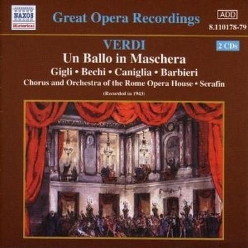 Audio Cd - Giuseppe Verdi - Un Ballo In Maschera (2 Cd) - Naxos Historical -D--image