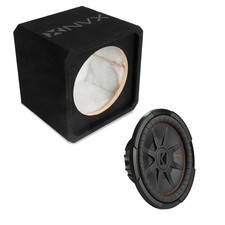 NVX NE121S Single 12" Sealed 3/4" MDF Subwoofer Enclosure w/ Shallow Subwoofer