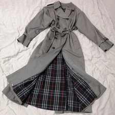 Burberry grey Trenc coat for women