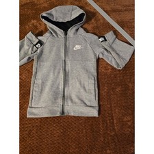 Nike Tech Fleece Full Zip Hoodie Kids 6 Grey Heather Sportswear EUC