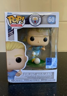 Funko Pop model :football Man City. Erling Haaland #60. (Slight box damage).