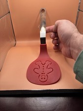 Gingerbread Man Silicone Spatula Stainless Handle Christmas Holiday Baking Kmart