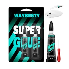 Super Glue for All Purpose Superglue Single-Use Clear Fast Drying Glue for Pl...