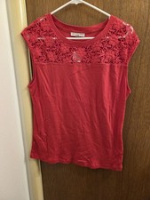 Db Established 1962 Womens Petite Xlarge Pxl Red Sleeveless Blouse New With...
