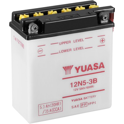 Batterie Yuasa 12N5-3B 12V/5AH wartungsfrei für Motorräder und Schneemobile Yama