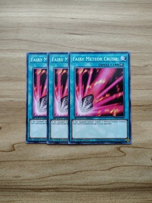 Yu-Gi-Oh! - Fairy Meteor Crush 3X - Full Playset Of Common Spell Cards