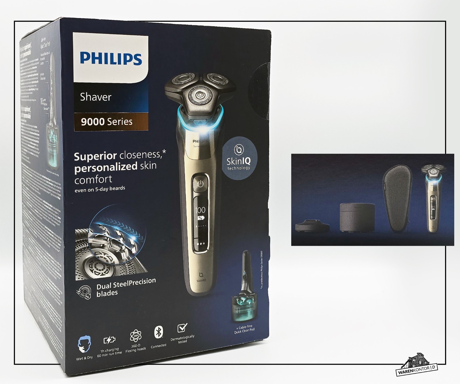 Philips Shaver Series 9000 Elektrorasierer S998355 Nass- Trockenrasierer NEU