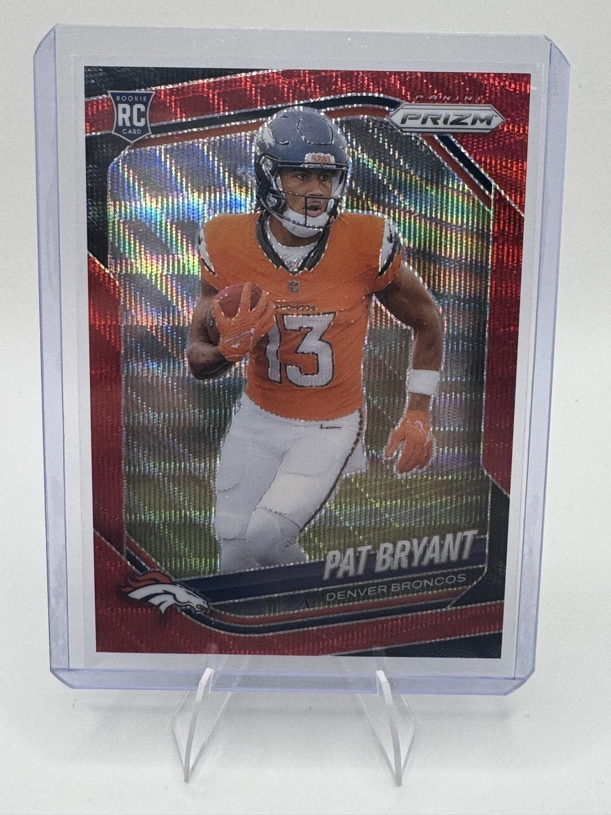 2025 Panini Prizm - Rookies Pat Bryant #366 Red Wave Prizm /149 (RC)