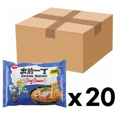 20er-Pack NISSIN Demae Ramen Instantnudeln Soy Sauce 100g