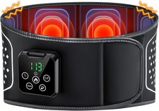 Lower Back Massager with Heat, Heating Pad for Back Pain Relief, Wrap Around Hea