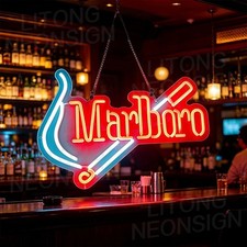 Us Stock Cigarette Led Neon Sign With Dimmer Plug Powered Bar Decor Gift