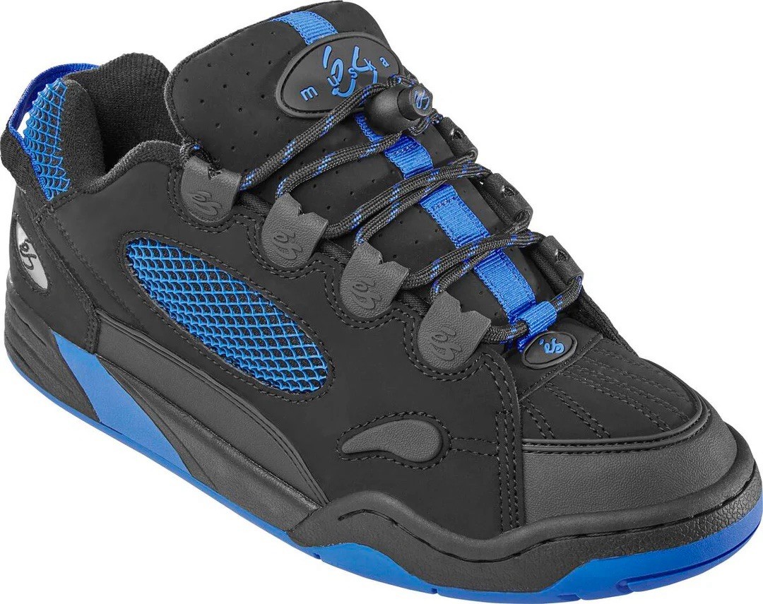 ES SKATEBOARDING CHAD MUSKA SHOES - Black /Blue Sz 10 ! RARE limited edition LE image 2