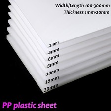 White PP Plastic Sheet Polypropylene Plate Board Panel Cut to Size 1-20mm Thick