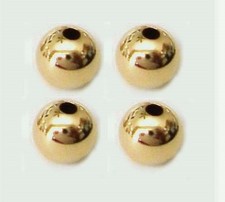 10 pieces 14k yellow Gold Filled Round Seamless plain shiny Bead spacer 6mm GS20