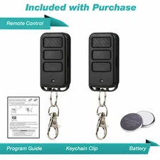 2 For Sears Craftsman 139.53753 Garage Door Opener remote 315mhz Purple Keychain