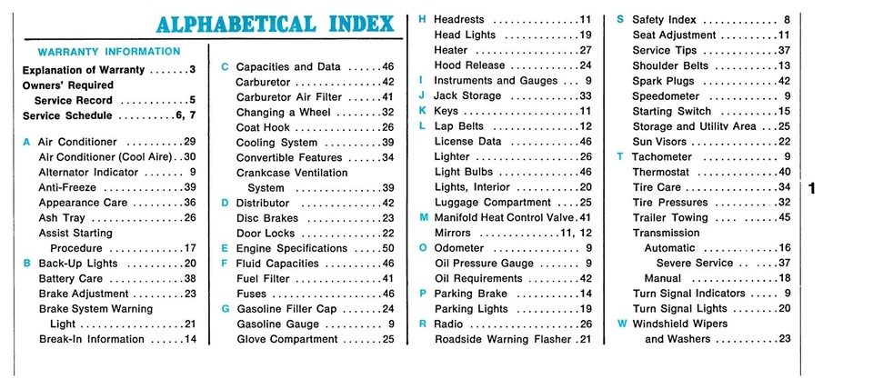 Plymouth Barracuda 1967 manual del propietario - color Foto 3 de 4